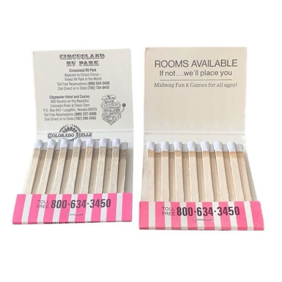 Vintage Matchbook Circus Circus Hotel Vegas/Reno The Perfect Promotional Matchbo - Picture 4 of 5
